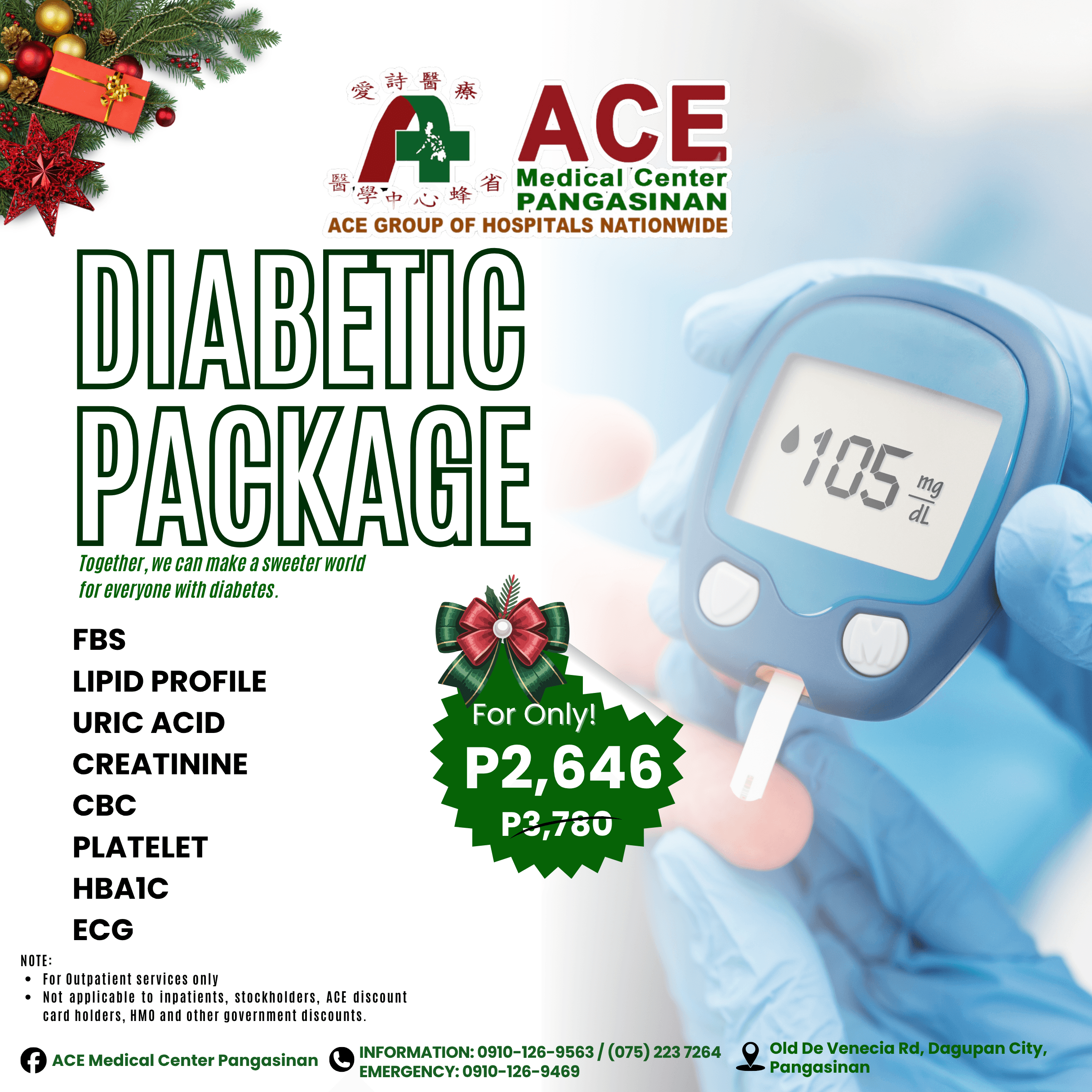 Diabetes Package campaign poster.