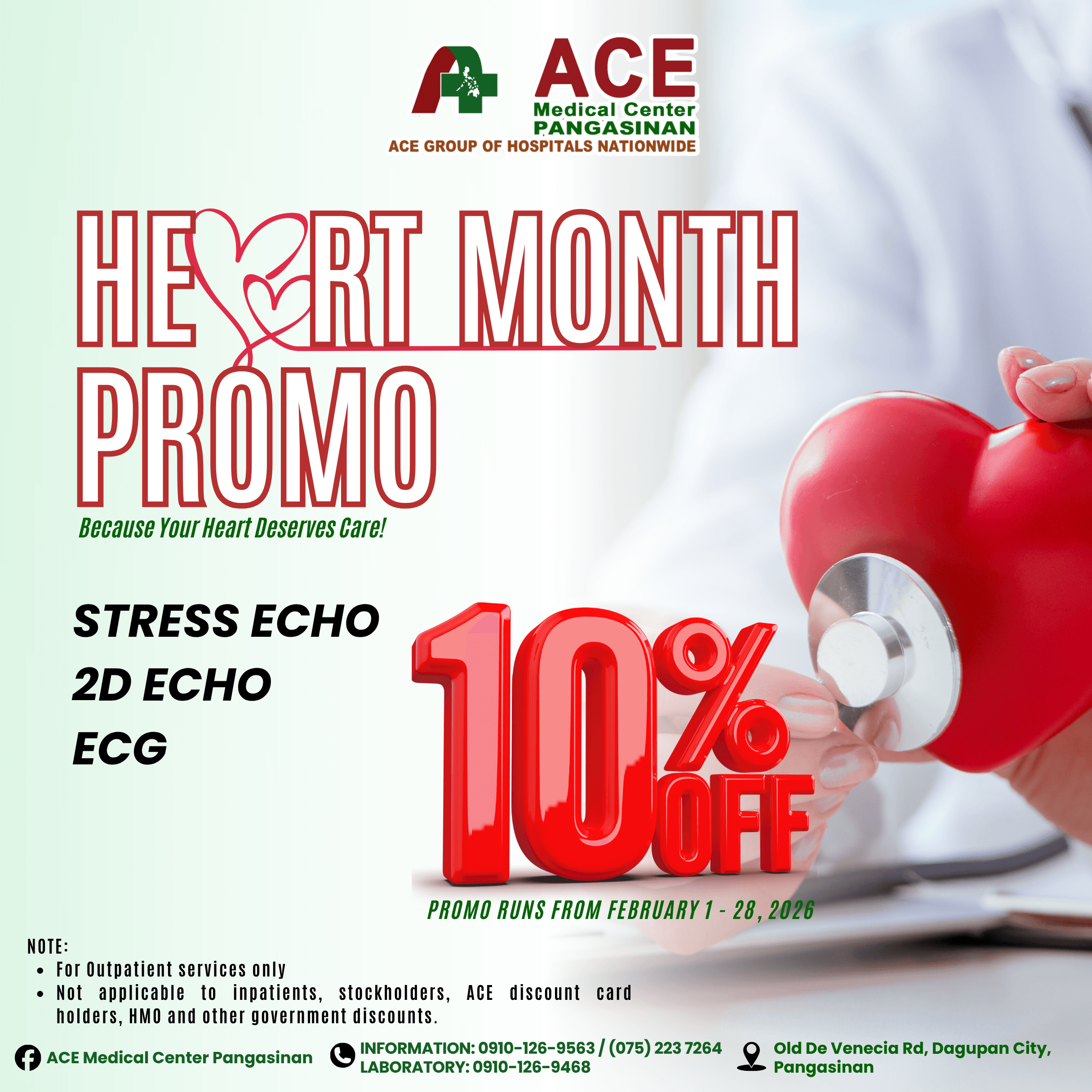 Heart Month Promo 2026 event poster.