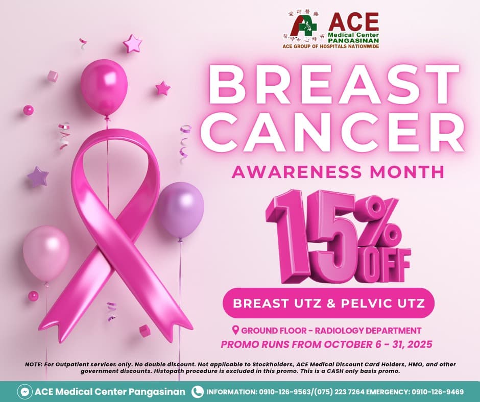 Breast cancer awareness campaign poster.