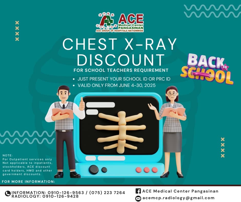 X-Ray Discount campaign poster.